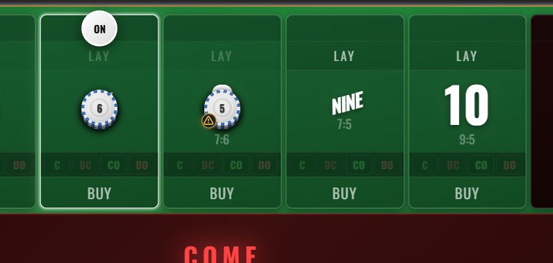 Puck showing ON on point 6