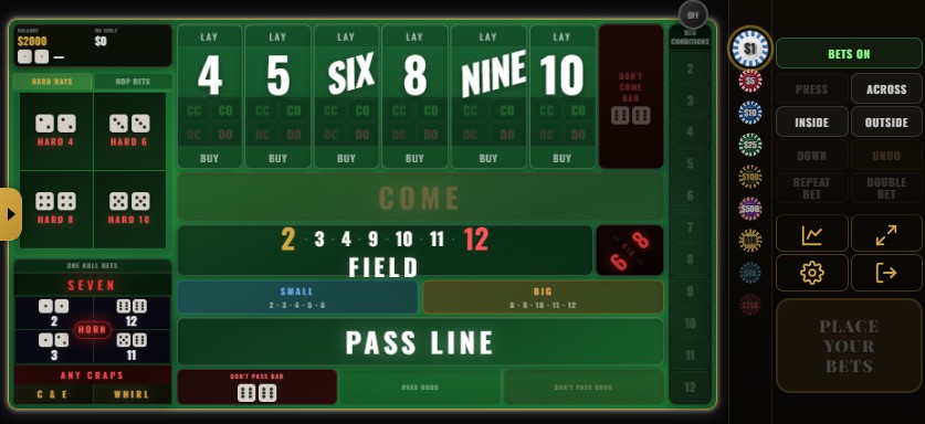 Golden Dice Lab tab on left edge of mobile screen